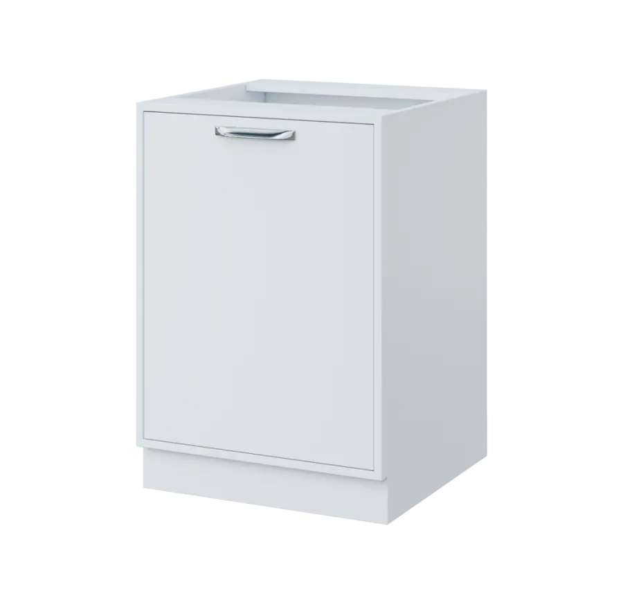 QS - 6D spodní skříňka, 1-dveřová, levá, 900x600x600, bílá